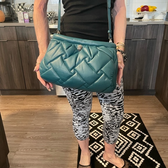Kurt Geiger blue leather quilted bag - Picture 2 of 16
